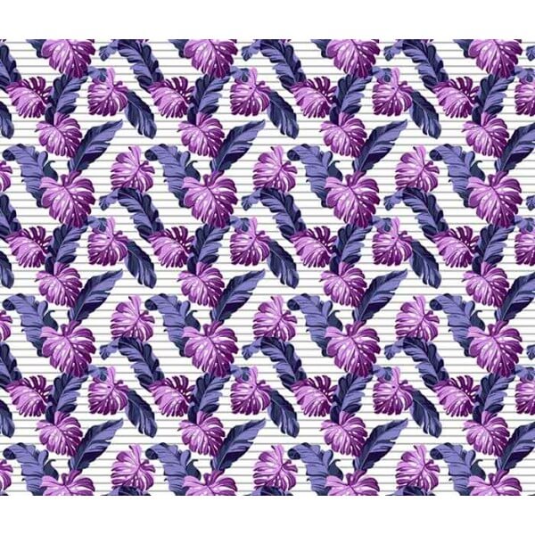 Пляжное вафельное полотенце Тропики, фиолетовый